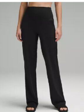 EUC like new Lululemon size 12 black Align High-Rise Wide-Leg Pant *regular